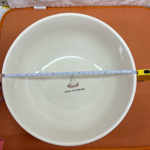 Rae Dunn I believe in celebrating large mixing bowl - birthday party decor - Picture 6 of 8